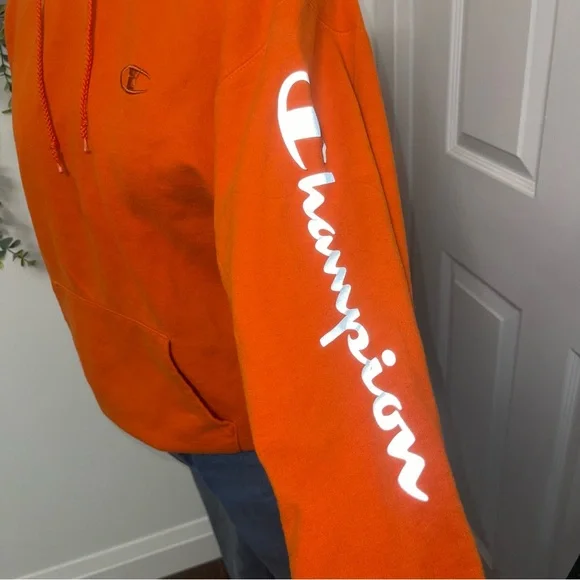 Champion | reflective sleeve logo hoodie - Picture 3 of 6